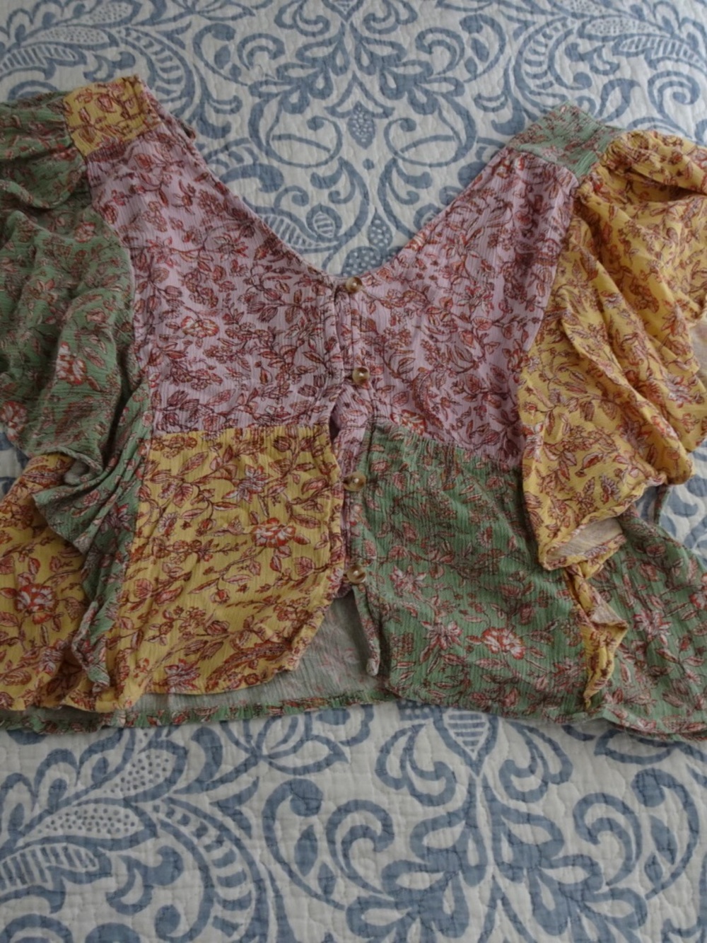 O’neill Patchwork Floral Blouse
